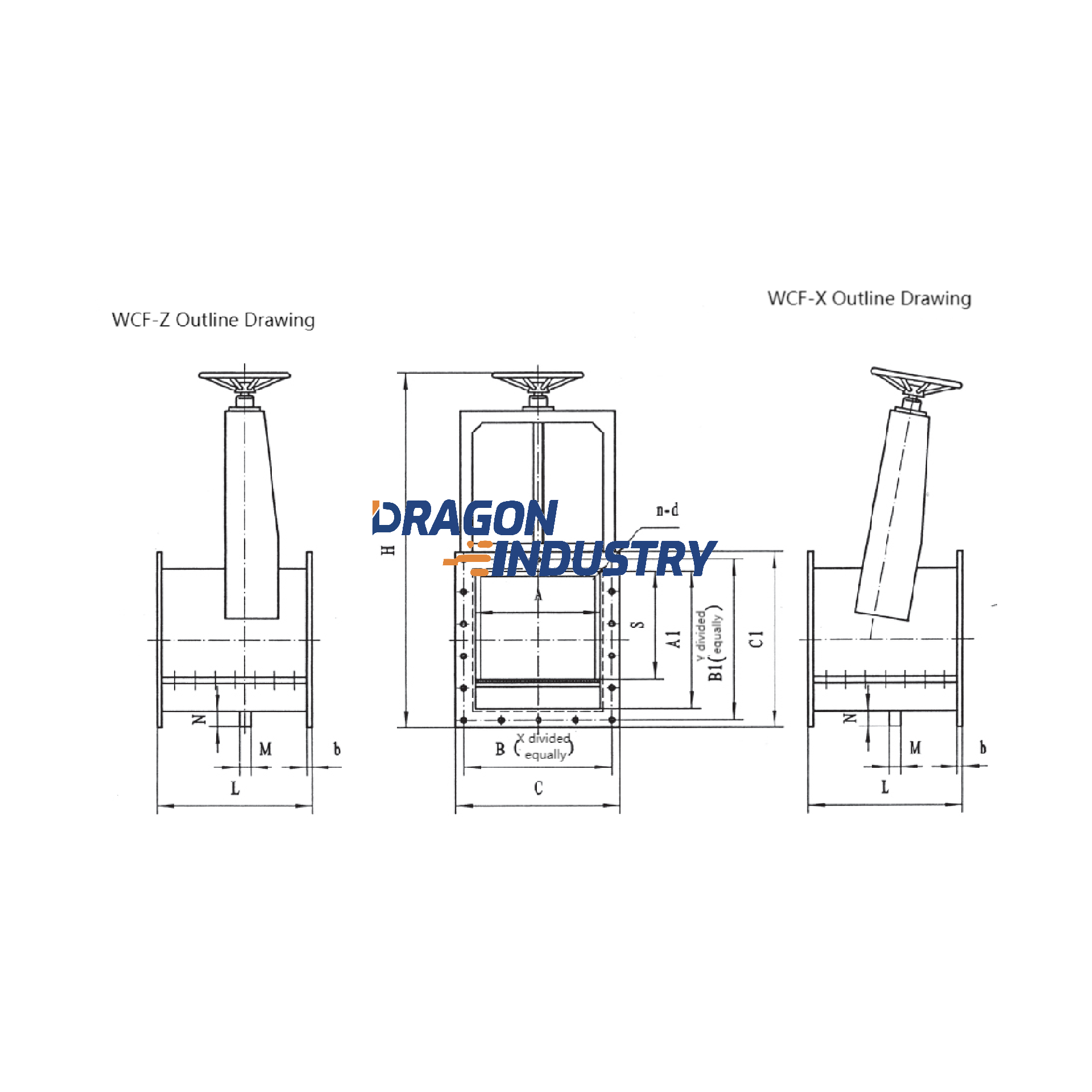 WCF series material adjustment gate