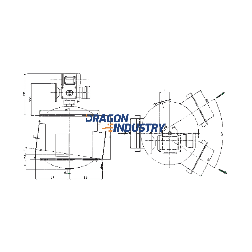 Electric material distribution valve