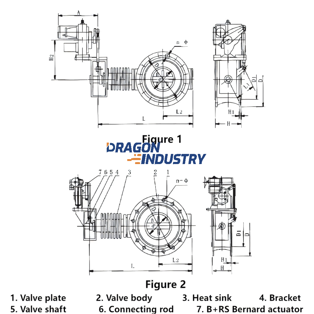 ZKJWa/b-0.1G/bk Type of electric high-temperature butterfly valve