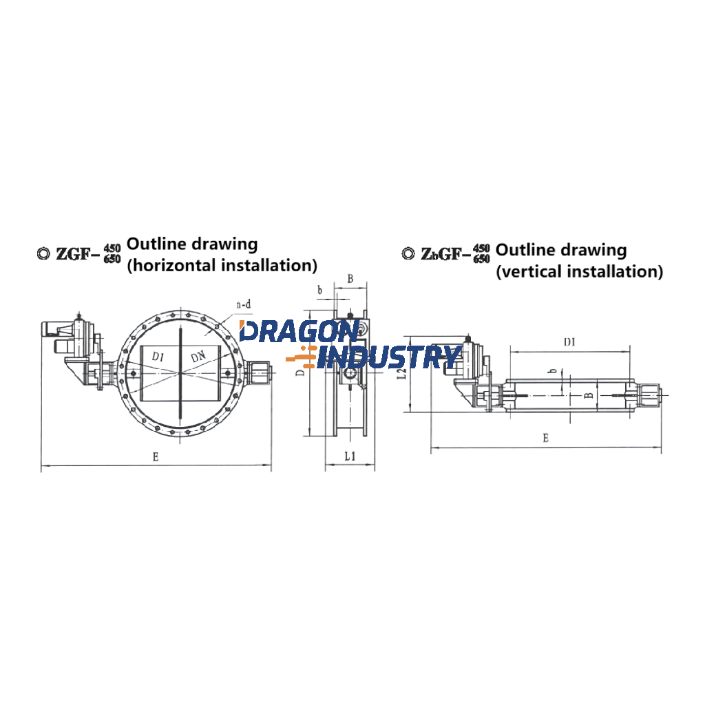 ZGF-450 / 650 automatically regulating high-temperature butterfly valve