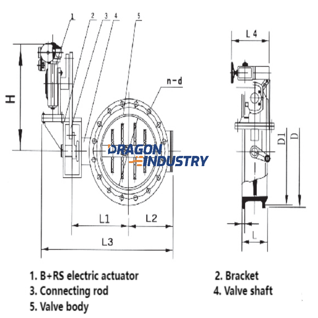 Electric butterfly valve