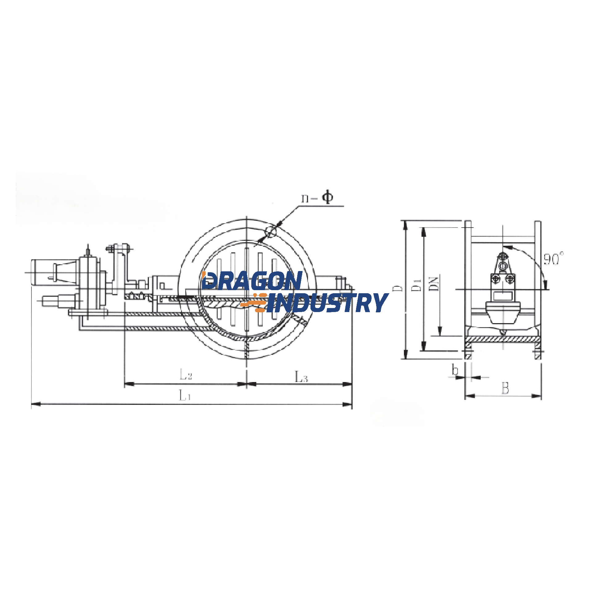 DYF series electric round plate valve