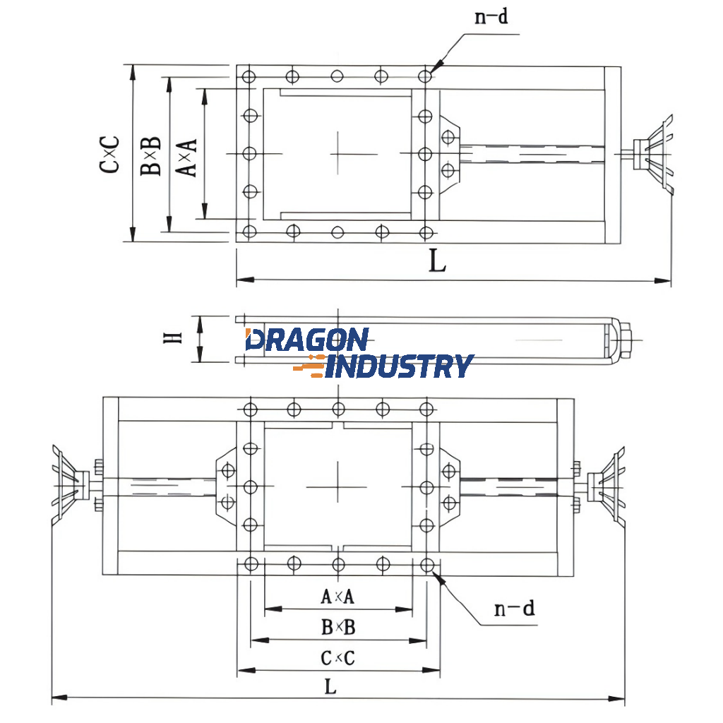 Electric single, two-way plate gate valve